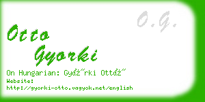 otto gyorki business card